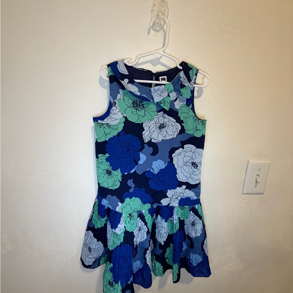 Floral Blue and Green Kids Dress Janie and Jack